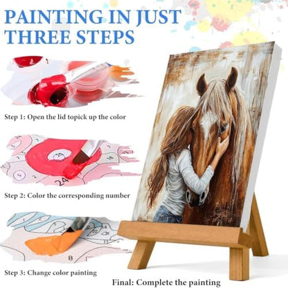 WUDWL Paint by Numbers Kit for Adults Beginner, with Framed - Image 6