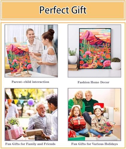 Meothan Paint by Numbers Kit for Adults Beginner 16x20 inch (Without Frame) - Image 7