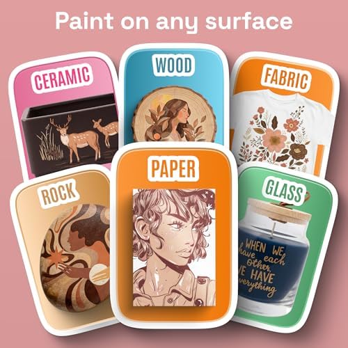 ARTISTRO 5 Skin Tones Dual-Tip Acrylic Paint Marker Pens for Drawing - Image 4