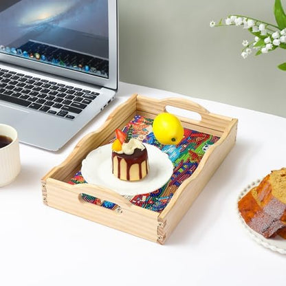 EWJRNSF Diamond Art Kits for Adults Wooden Serving Trays with Handles - Image 7
