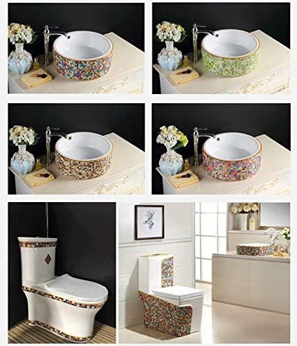 Mixed Color Mosaic Glass Tiles Shine Crystal Glass Pieces Bulk Square Glitter Crystal Mosaic Tiles for Home Decoration or DIY Crafts 200g,1x1 cm (Colorful)