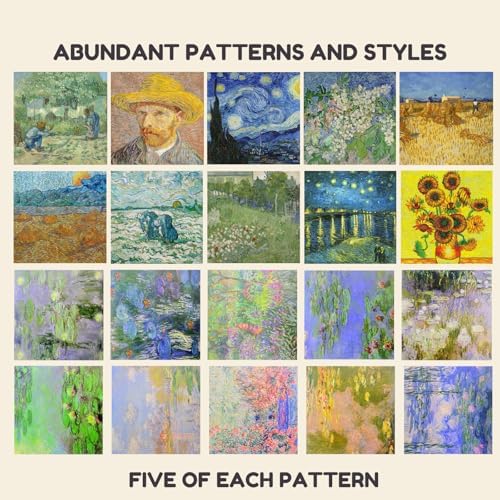 JoyCat Patterned Origami Paper Kit, 200 Double-Sided Sheets, 6x6 Inch - Image 7