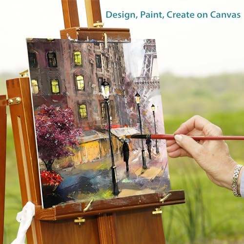 KEFF Canvas Boards for Painting - 12x12 8-Pack Bulk Canvas Panels, 100% Cotton Triple Primed Large Canvases for Art Painting Supplies, Acrylic, Oil, Watercolor & Tempera - Image 5