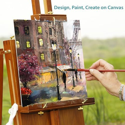 KEFF Canvas Boards for Painting - 12x12 8-Pack Bulk Canvas Panels, 100% Cotton Triple Primed Large Canvases for Art Painting Supplies, Acrylic, Oil, Watercolor & Tempera - Image 5
