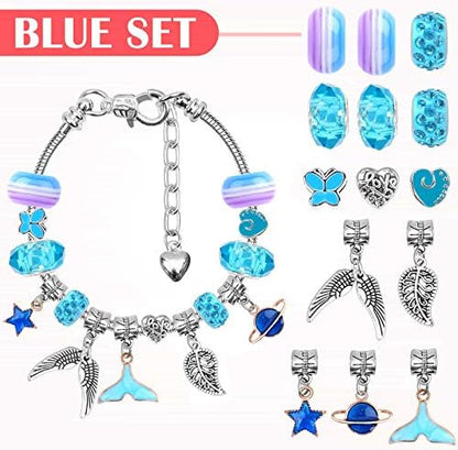 Acejoz 85 Pcs Charm Bracelet Making Kit, DIY Charm Bracelets Beads for Adults and Beginner Jewelry Making Kit - Image 3