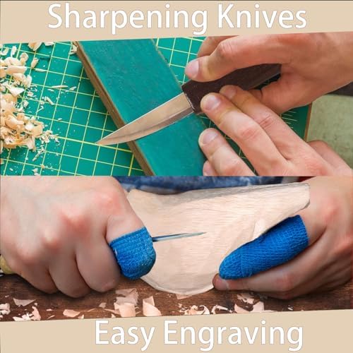 Wood Carving Kit, Chicken Carving DIY Kits for Adults,Wood Carving Tools with 1 Wood Carving Knives 2 Balsa Blocks (Rooster) - Image 5