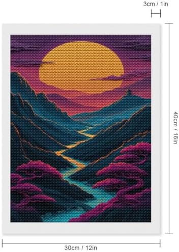 Reccmeny Luxury Papercraft Mountains DIY Gem Art Painting Kit - Image 2