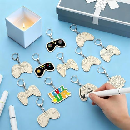 RattanView 24 Pcs Video Game Craft Keychains DIY Keychain, 12 Styles - Image 4