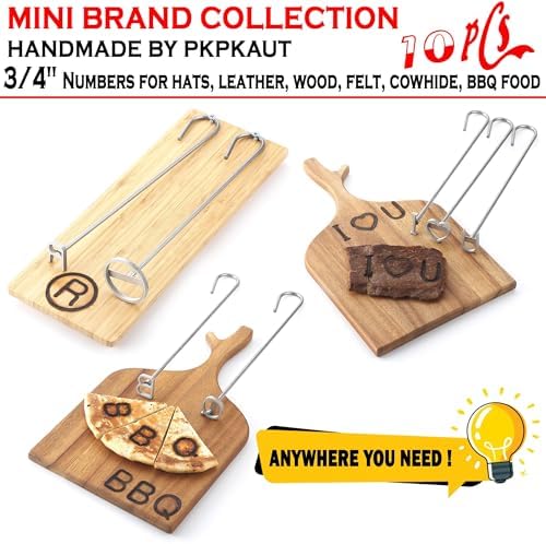 10Pcs 3/4" Custom Branding Iron for Wood, Leather Branding Stamp - Image 5