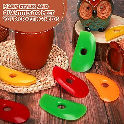Sherr 12 Pcs Pottery Ribs Rubber Clay Tool, Classic Style, Classic Color - Image 5
