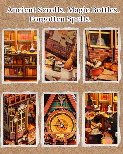 OZJAY Halloween Miniature House Kit, 3D Wooden Puzzles for Adults - Image 6