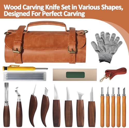 Wood Carving Kit,Whittling Kit,Wood Carving Tools,Carving Knife Set - Image 5