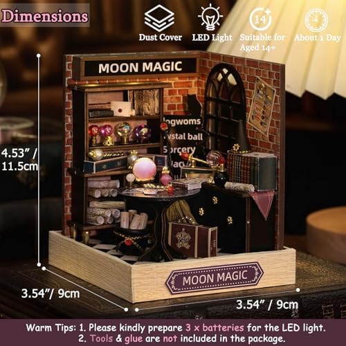 DIY Miniature Dollhouse Kit with Furniture Plus Dust Proof for Teens Adults - Image 4