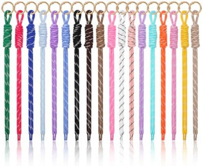 24 Pack Paracord Keychain Bag Charms, Rope Keychain by Unknown