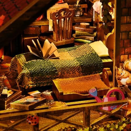 TOYQI Book Nook Kit, DIY Miniature Dollhouse Kit for Adults and Teens - Image 4