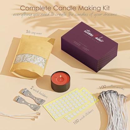 Etienne Alair Organic Candle Wax, Pure Soy Wax for Candle Making, 5 lbs - Image 2