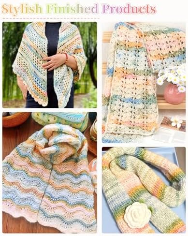 Coopay Yarn for Crocheting & Knitting, Gradient Cake Yarns (Midsummer) - Image 3