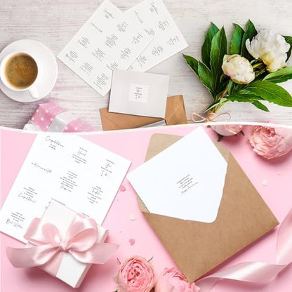 Watersay 240 Pcs Wedding Verses Stickers, 4 x 3.5 Inches, Peelable - Image 6