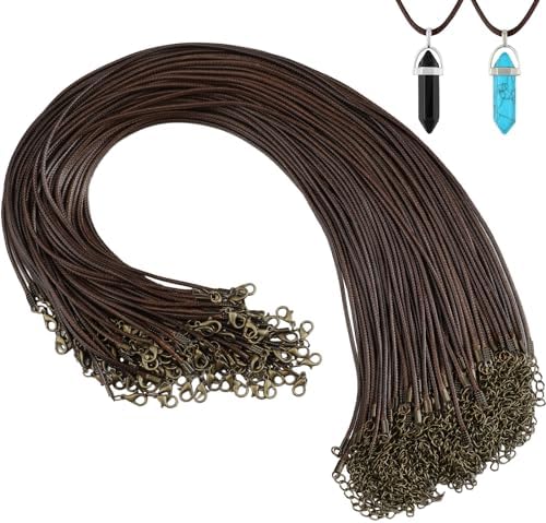 Tudomro 100 Waxed Leather Necklace Cord with Clasp,Brown,20 Inch by Tudomro
