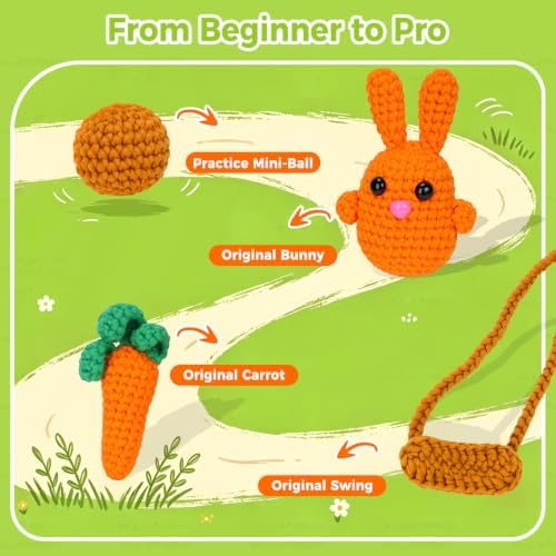 POPMER Crochet Kit for Beginners, Kid Girls & Adult, Gifts for Craft Lovers - Image 3