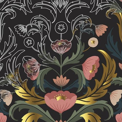 Brea Reese 6pc Scratch Art Paper Pad - Fall Florals Metallic Craft Kit - Image 5