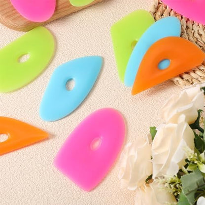 Sherr 12 Pcs Pottery Ribs Rubber Clay Tool, Charming Style, Bright Color - Image 6
