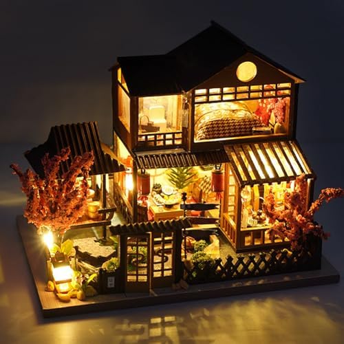DIY Miniature Doll’s House Set, mini Cottage; Craft Set for Adults; the Perfect Craft Gift for Birthdays and Christmas; Japanese-Style Villa - Image 6