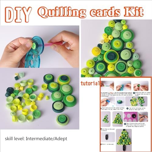 ACADOIT DIY Christmas Card Making Kit with Quilling Tools for Adult and Unsuitable for Children - Image 4
