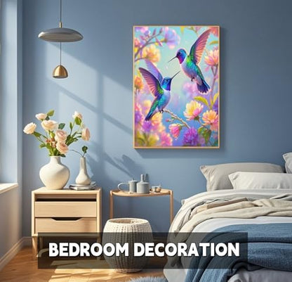 TINDAY Paint by Numbers Kit for Adults Paint by Number for Adults Beginner Hummingbird Painting by Number for Adult on Canvas Acrylic Painting Wall Decor 16x20 in - Image 4