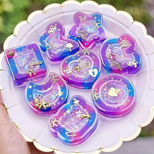 Resin Shaker Molds Set Kawaii Charms Pack of 41 Silicone Trays Precision Tip Applicator Bottle Kit Bundle - Image 5