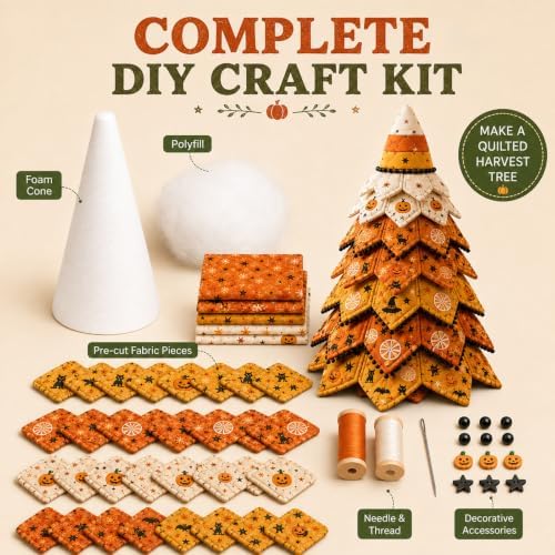 Daily Partner DIY Halloween Quilted Fabric Tree Kit - Image 2