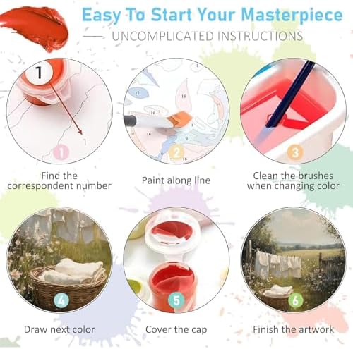 WUDWL Scenery Paint by Numbers Kit for Adults,Color By Numbers for Adults - Image 6