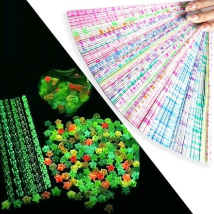 Luminous Origami, Colorful Decorative Star Paper Strips, DIY Origami (Star Origami /540 Sheets) by Hvogvok