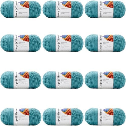 MICHAELS Bulk 12 Pack: Soft Classic™ Solid Yarn by Loops & Threads® - Image 6