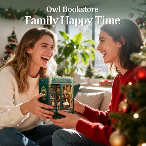Fsolis Book Nook Kit Booknook Bookshop - OWL Bookstore - Image 5