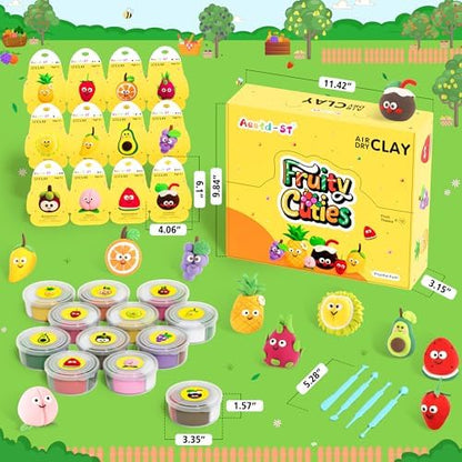 Aestd-ST Air Dry Clay Kit - Fruit Theme, Modeling Clay for Kids - Image 2