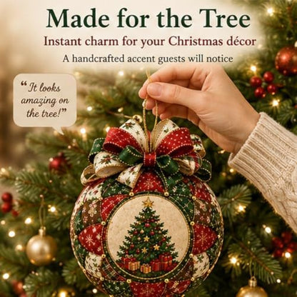 ZSEVMYFJ Christmas Classics Patchwork Ornament DIY Kit, Holiday Decorations (Witch's hat) - Image 4