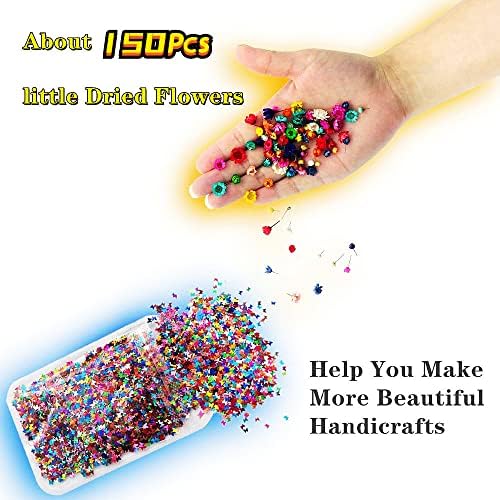 UV Resin Inclusions Kit for Beginners, Jewelry Making Supplies with Glitter, Foil Flakes, Dried Flowers, Sequins for Epoxy Resin, Tumbler Crafts, DIY Art Crafts - Image 3