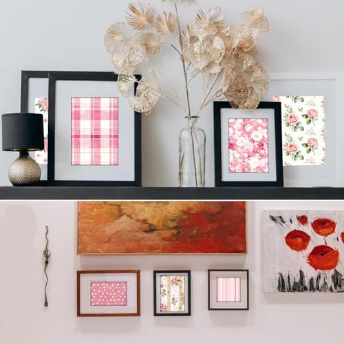 Pink Scrapbook Pattern Paper Pink Flower Junk Journal Papers Pad 12×12,24 Sheets Double-Sided Bobo Floral Scrapbooking CardStock Paper Pad for Holiday Cardmaking DIY Papers. - Image 7