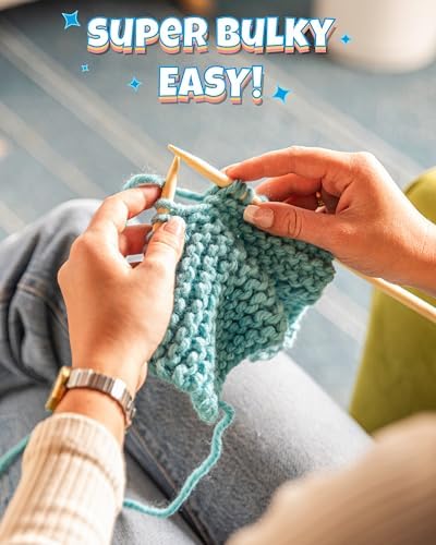 Complete Knitting Kit for Beginners - Learn to Knit Kit with Knitting Accessories Like Thick Beginner Yarn, Bamboo Needles for Beginners & More - Includes Video Tutorials & Written Guide - Image 6