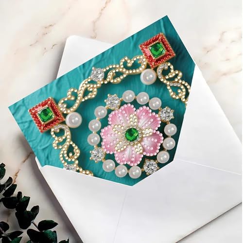MaiYiYi 6 Packs DIY Mandala Diamond Art Greeting Cards Kit - Image 6