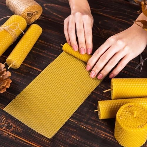 Oungy 24pcs Beeswax Sheets 8x8 Inch Include Cotton Wick - Image 5