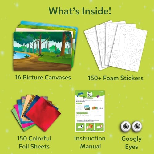 Skillmatics Foil Fun Animals Mega Pack, Foil Art Kit, Gift for Boys & Girls - Image 3