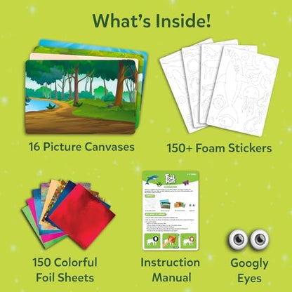 Skillmatics Foil Fun Animals Mega Pack, Foil Art Kit, Gift for Boys & Girls - Image 3
