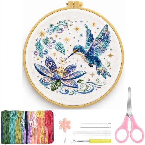 niurenmaoyi Bird Embroidery Kit for Beginners,Sewing Kit for Adults - Image 2