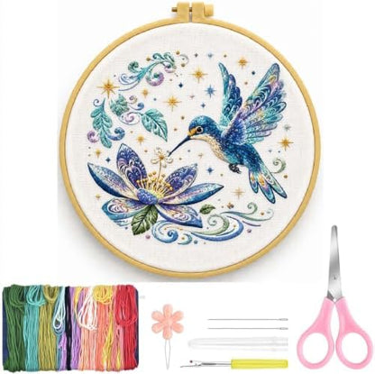 niurenmaoyi Bird Embroidery Kit for Beginners,Sewing Kit for Adults - Image 2