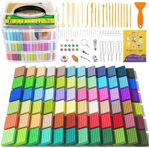 Aestd-ST Polymer Clay 72 Colors, Oven Bake Modeling Clay for Kids & Artists by Aestd-STqualityclay