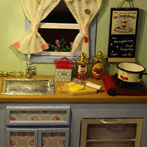 CUTEROOM DIY Miniature Wooden Caravan Dollhouse Kit with Furniture - Image 6