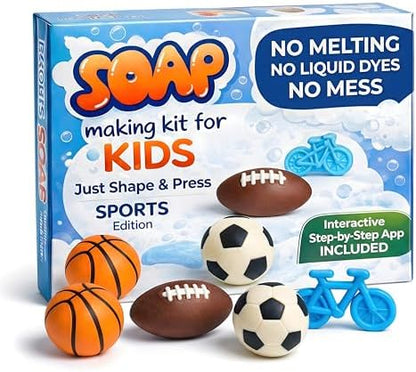 ZenseMe Soap Making Kit for Kids – DIY Sports Theme Soap Making Kit by Zenseme