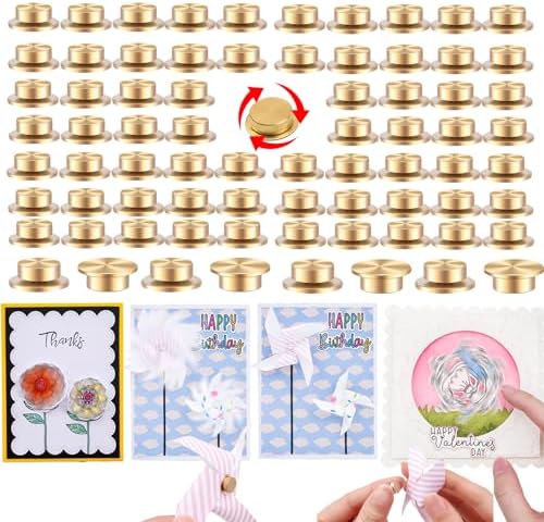 1000Pcs Mini Metal Rotating Bearings for DIY Handmade Crafts Paper Cards Scrapbooking Cards 360°Rotation Smooth Spin Mechanism Spinner Jewelry Making Nail Decoration Rotating Tools by BAOFALI